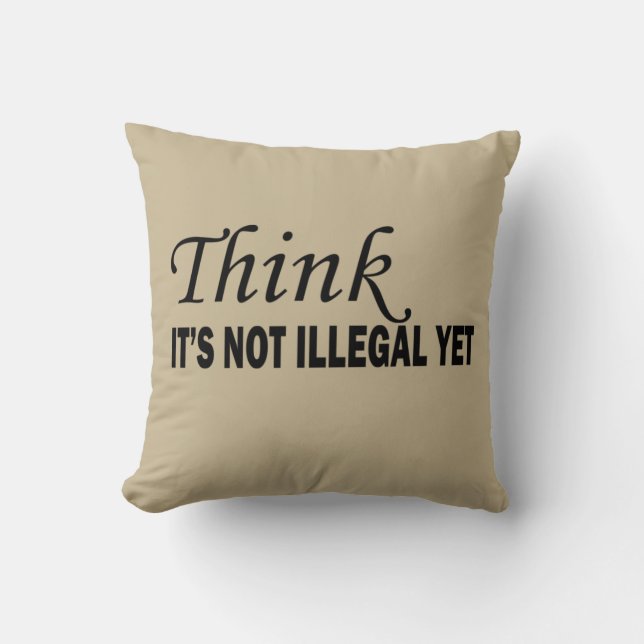Funny sarcastic sayings famous quotes throw pillow (Front)