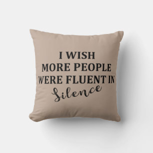 Funny sarcastic sayings famous quotes throw pillow