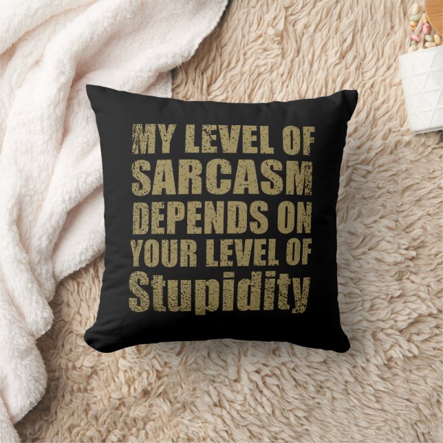 Funny sarcastic sayings famous quotes throw pillow (Blanket)