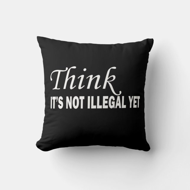 Funny sarcastic sayings famous quotes throw pillow (Front)