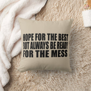 Funny sarcastic sayings famous quotes throw pillow