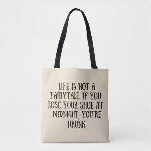 Funny sarcastic sayings famous quotes tote bag