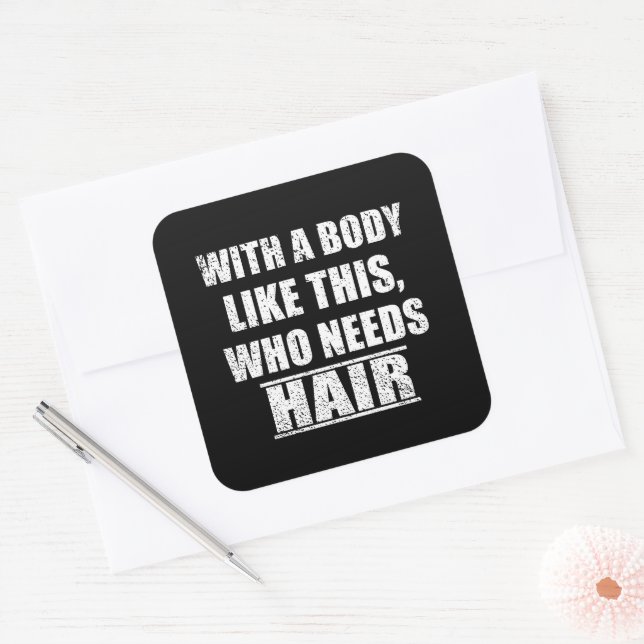 Funny sarcastic sayings humor sarcasm square sticker (Envelope)