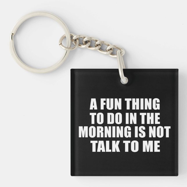 Funny sarcastic sayings introvert quotes keychain (Front)