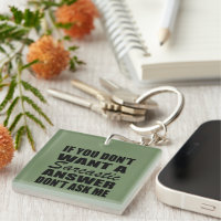 Funny quotations joke sayings sarcastic novelty keychain - fun gifts funny  diy customize personal