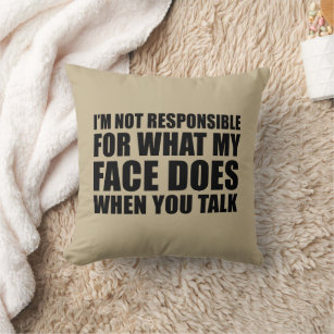 Funny Throw Pillows  Shop Comfortable Throw Pillows at Sarcastic ME