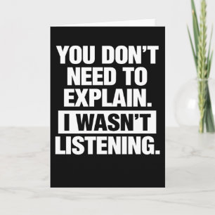 Funny Sarcastic Shirts You Don’t Need to Explain Card