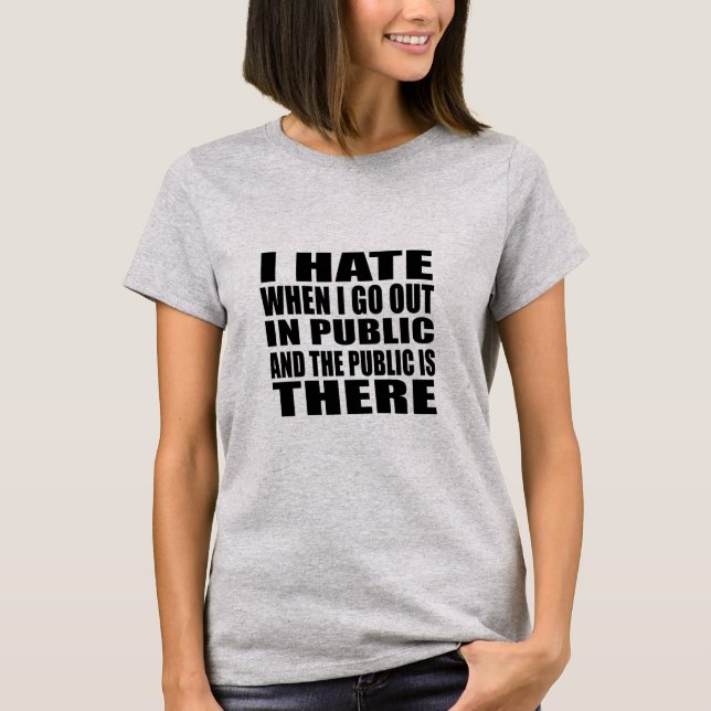 Funny sarcastic slogan adult humor introvert T-Shirt (Front)