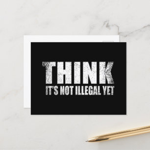 Funny sarcastic slogan adult humor sarcasm holiday postcard