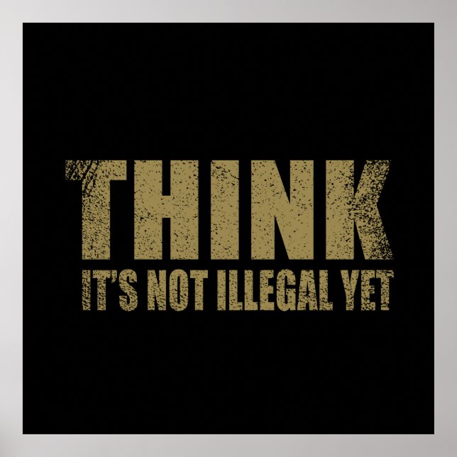 Funny sarcastic slogan adult humor sarcasm poster (Front)