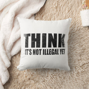 Funny sarcastic slogan adult humor sarcasm throw pillow