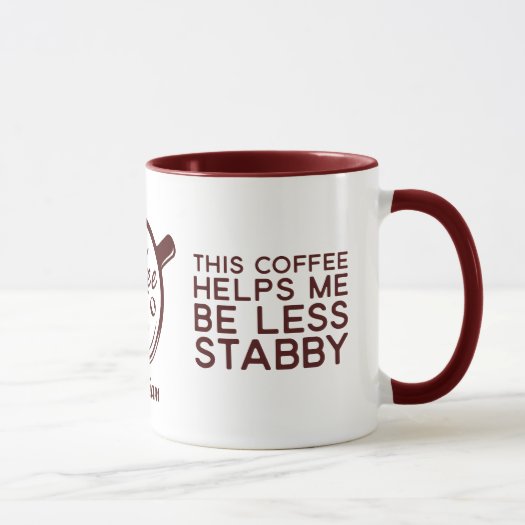 Funny Sarcastic This Coffee Help Me Be Less Stabby