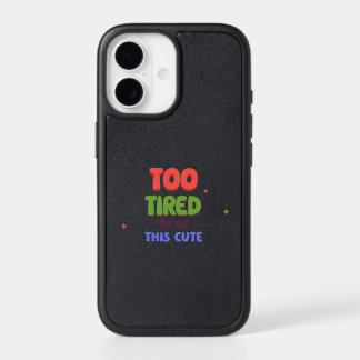 Funny sarcastic tired cute  iPhone 17 case