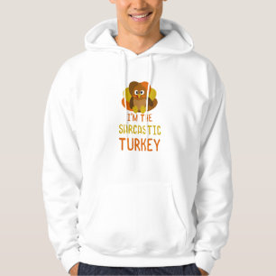 Funny Sarcastic Turkey Family Matching Thanksgivin Hoodie