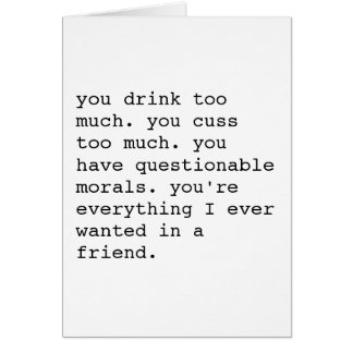 Funny sarcastic will you be my bridesmaid card
