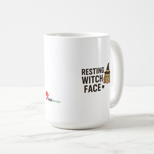 Funny Sarcastic Witch Coffee Cup Gift (Front Right)