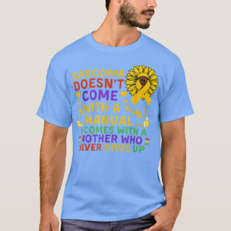 Funny Sarcoma Mother Quote Sunflower with butterfl T-Shirt