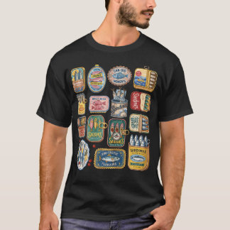 Funny Sardines Lover Funny Fish Tin Collection T-Shirt