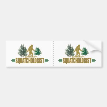 Funny Sasquatch | Big Foot | Believe! Bumper Sticker by OlogistShop at Zazzle