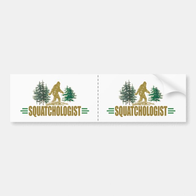 Funny Sasquatch | Big Foot | Believe! Bumper Sticker (Front)