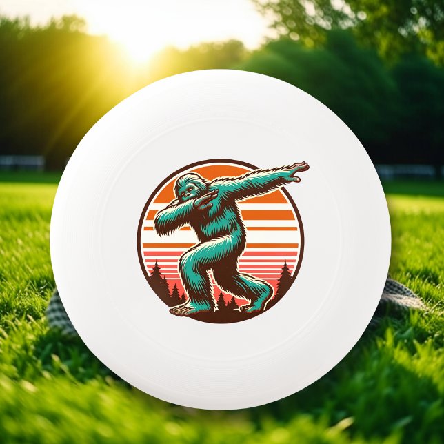 Funny Sasquatch Bigfoot Dabbing  Wham-O Frisbee (Creator Uploaded)