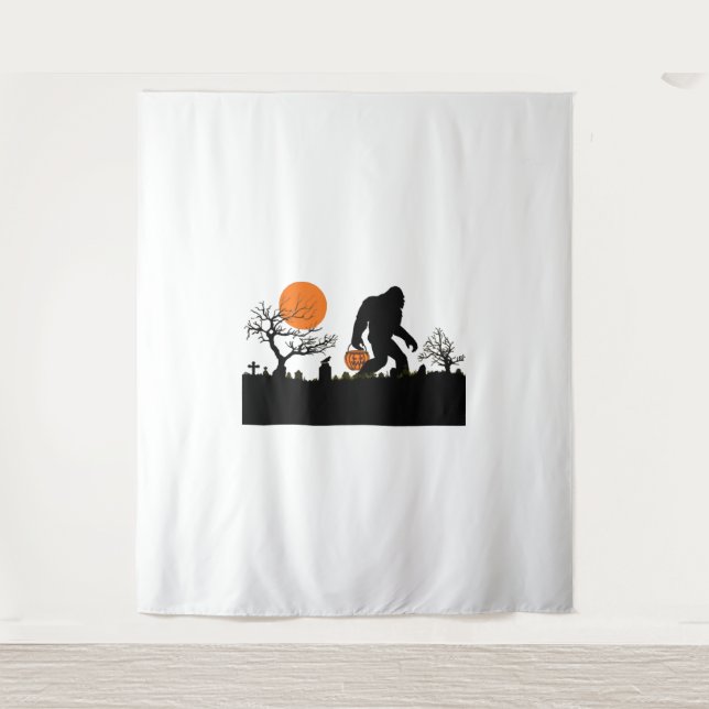 Funny Sasquatch Bigfoot Halloween Costume T-shirt Tapestry (Front)