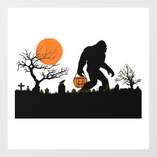 Funny Sasquatch Bigfoot Halloween Costume T-shirt Wall Decal