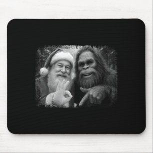 Funny Sasquatch Bigfoot Santa Six Seven 6 7 Meme C Mouse Pad