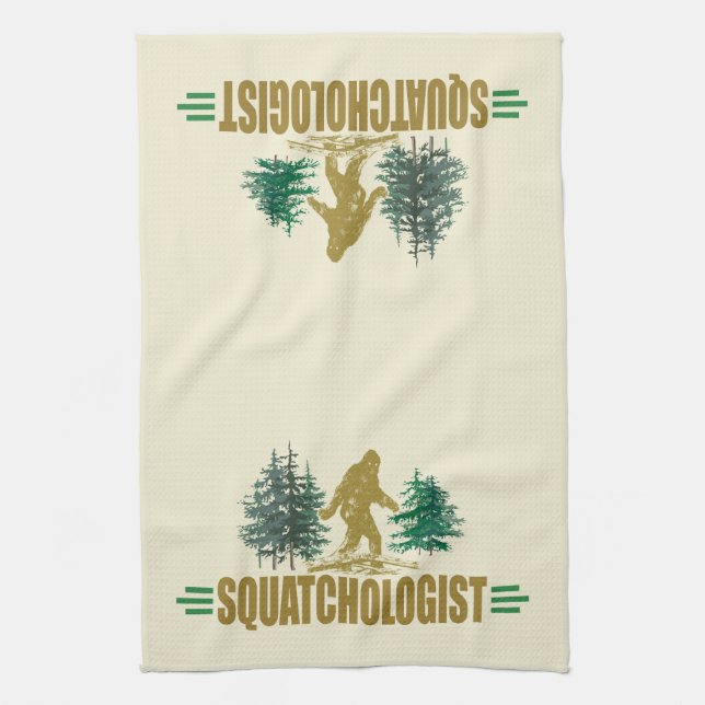 Funny Sasquatch, Bigfoot Towel (Vertical)