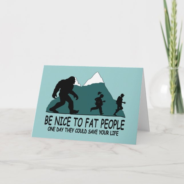 Funny Sasquatch Card (Front)