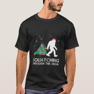 Funny Sasquatch Christmas Gift Squatching Bigfoot T-Shirt