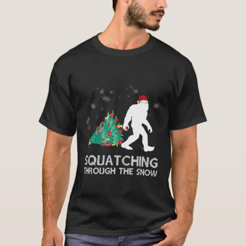 Funny Sasquatch Christmas T_Shirt