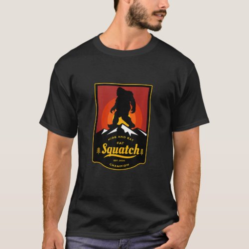 Funny Sasquatch Fatsquatch For Overweight Fat Guy T_Shirt