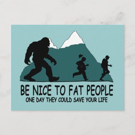 Funny Sasquatch Postcard