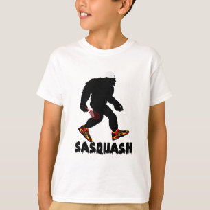 Funny Sasquatch Squash Sport Design T-Shirt