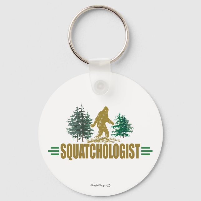 Funny Sasquatching, Sasquatch Hunter's Keychain (Front)
