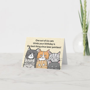 Funny Sassy Cat Lover Customizable Cats Birthday Card