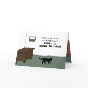 Funny Sassy Cat Snarky Happy Birthday Cat Lover Card