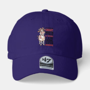 Funny Sassy Cow Smart Mouth Vintage Graphic_1 47 Brand Hat