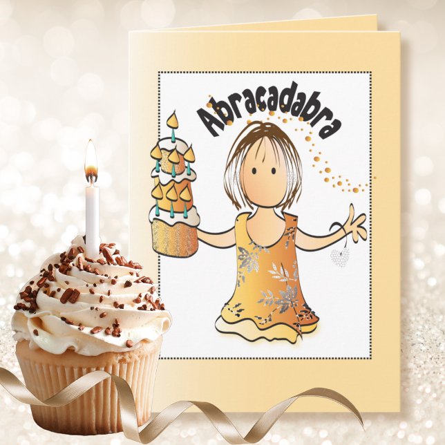 Funny Sassy Modern Cartoon Happy Birthday  Card (Creator Uploaded)