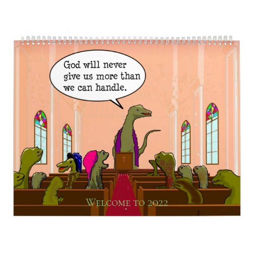 Funny Satire Dinosaur Cartoons Parody Humans Calendar
