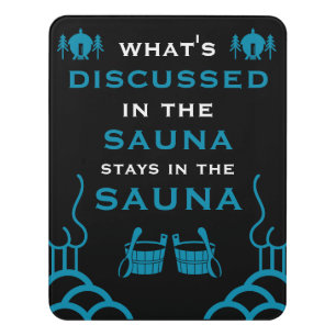 Funny Sauna Accessory Door Sign