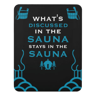 Funny Sauna Accessory Door Sign