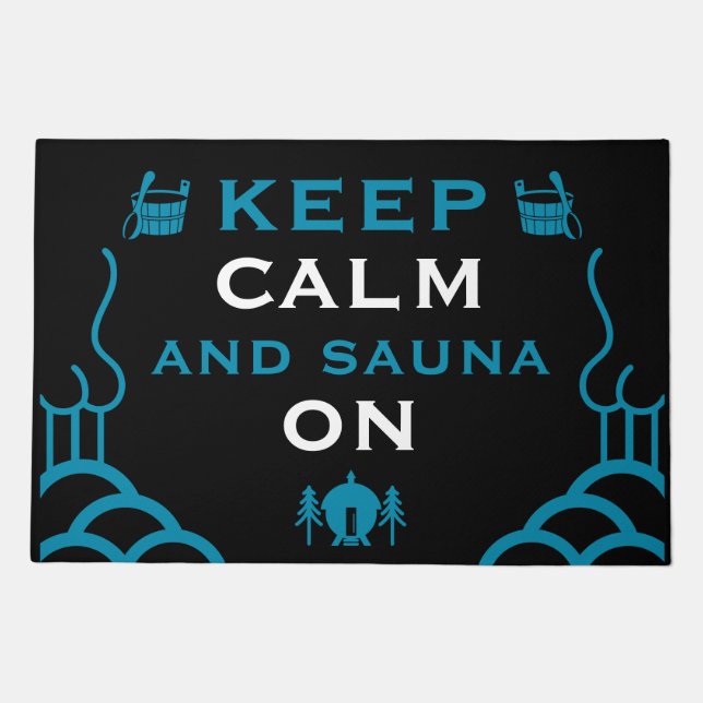 Funny Sauna Accessory Doormat (Front)
