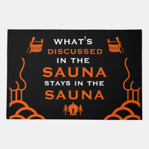 Funny Sauna Accessory Doormat