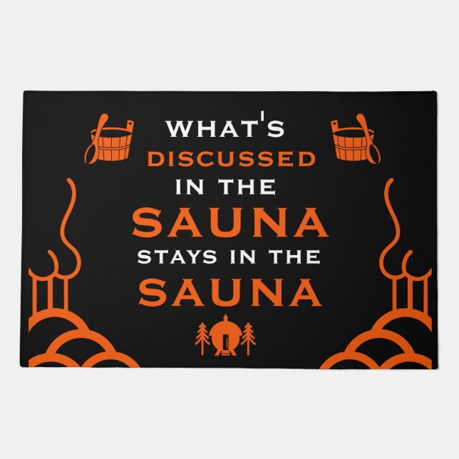 Funny Sauna Accessory Doormat (Front)