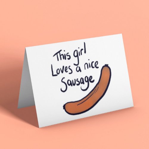 Funny Sausage Card