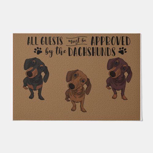 Funny Sausage Dog Doormat _ Dog Lover Gift 