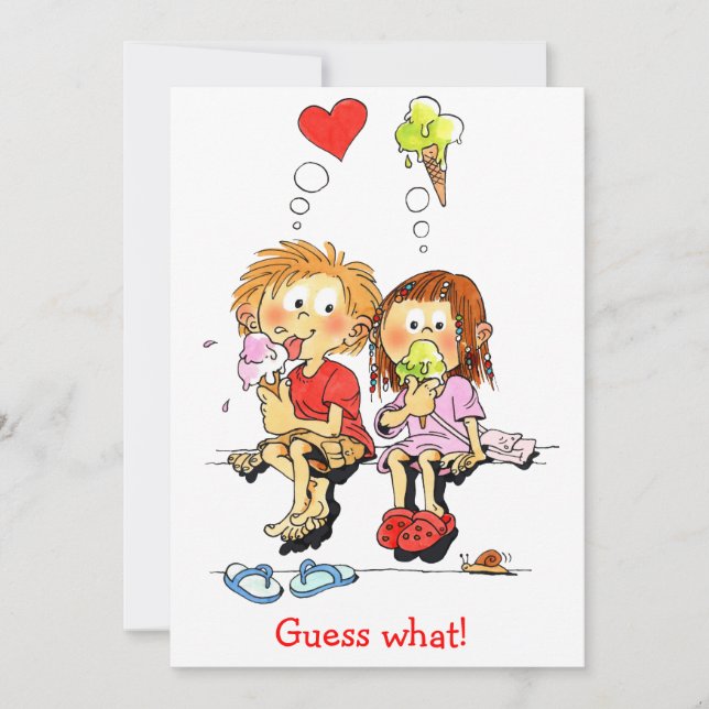 Funny Save The Date Announcements Cards (Front)