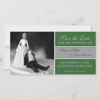 Funny Save The Date Announcements {green} by lifethroughalens at Zazzle